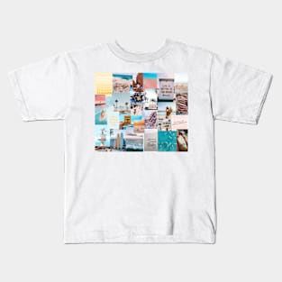 beach collage Kids T-Shirt